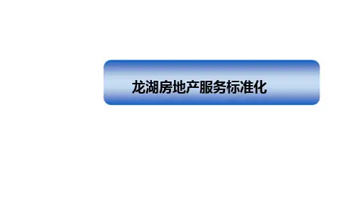 龙湖房地产服务标准化