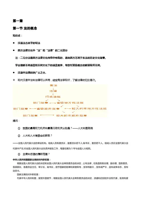 法理学 法的概念和本质