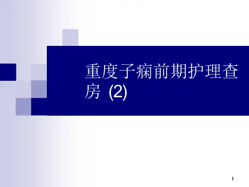 重度子痫前期护理查房-课件