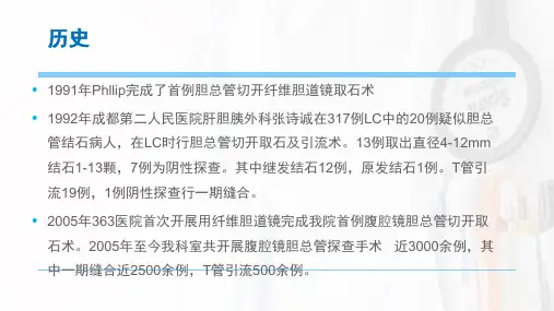 腹腔镜胆总管探查术