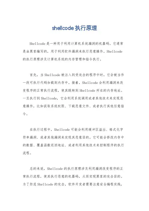 shellcode执行原理
