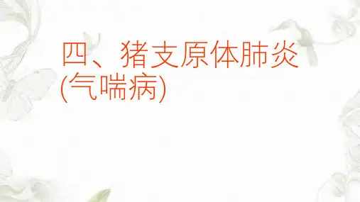 猪支原体肺炎(气喘病)ppt课件