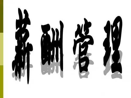 薪酬管理培训讲义(PPT 146页)