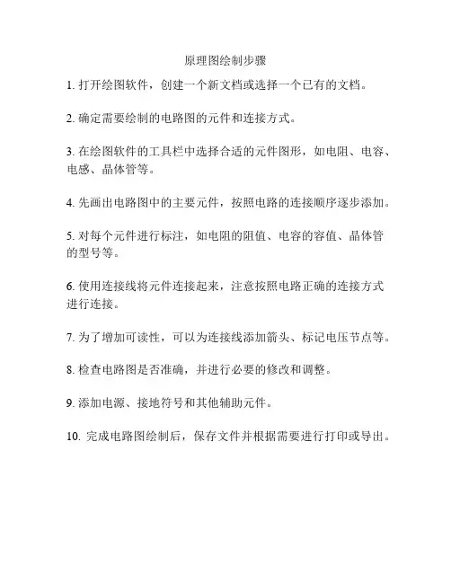 原理图绘制步骤