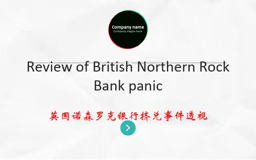 英国诺森罗克银行挤兑事件案例分析