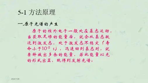 原子发射光谱分析法最新课件