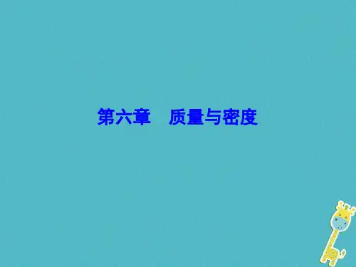 广东署山市2018中考物理第六章质量与密度复习课件50
