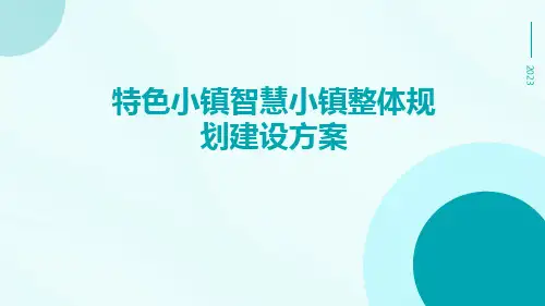 特色小镇智慧小镇整体规划建设方案