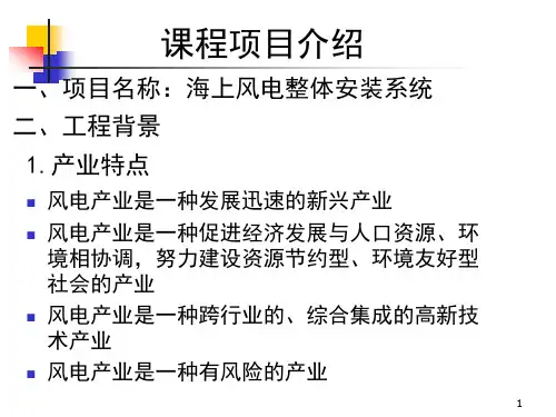 海上风电整体安装系统资料