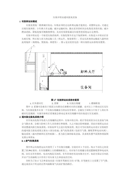 垃圾中转站通风除臭设备