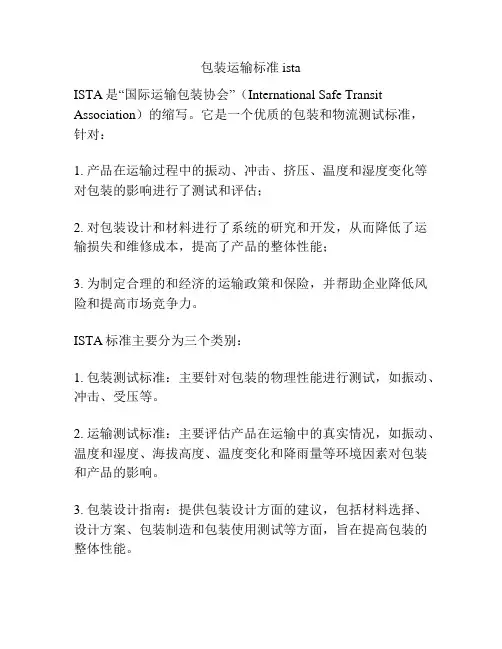 包装运输标准ista