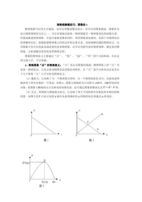 高中物理解题技巧：图像法