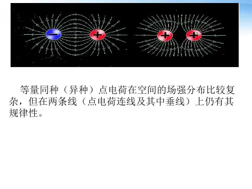 等量同种(异种)电荷电场强度及电势规律