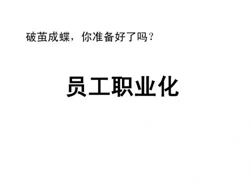 员工职业化