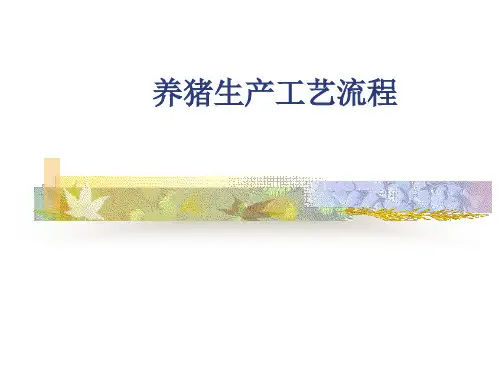 猪生产学-养猪生产工艺流程