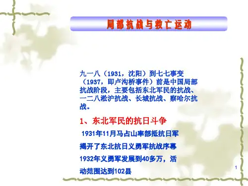 抗日战争过程