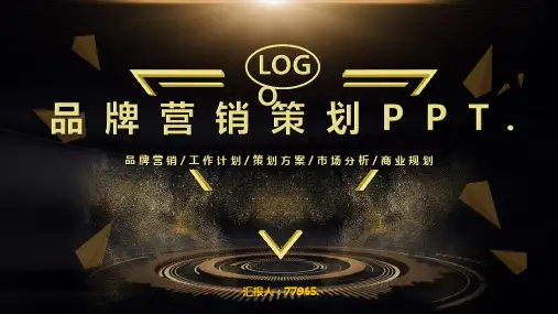 品牌营销策划PPT模板