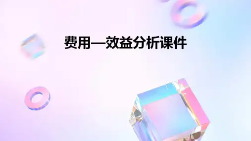 费用—效益分析课件