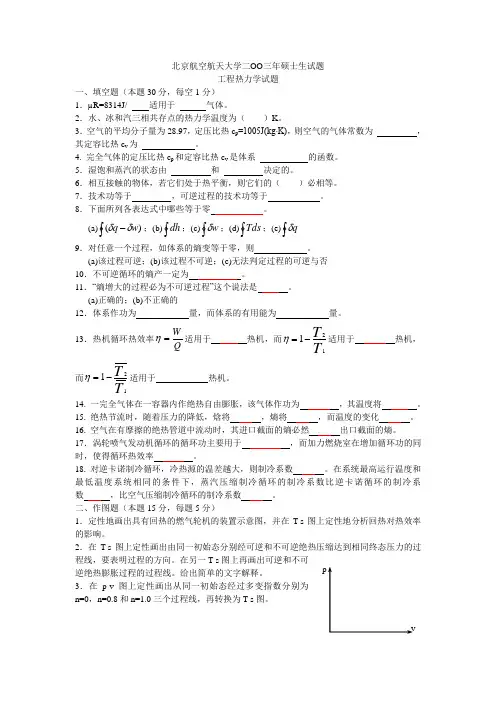 北京航空航天大学2003年