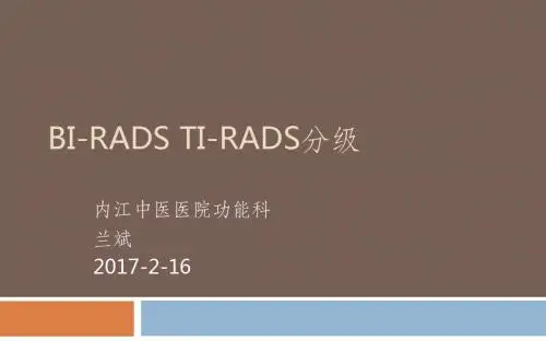 乳腺 甲状腺RADS分级ppt课件
