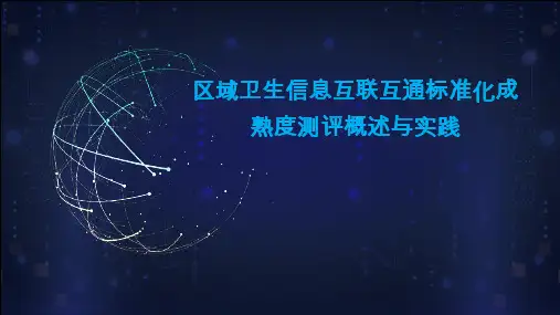 区域信息化互联互通标准化成熟度测评