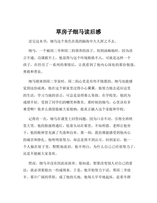 草房子细马读后感