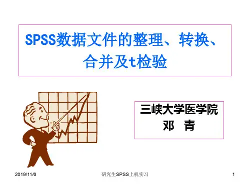 spss数据整理及t检验 ppt课件