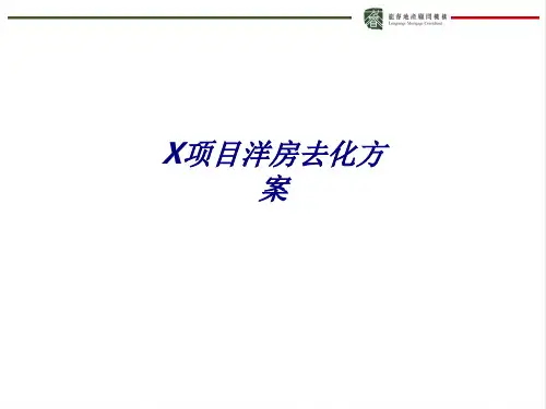 X项目洋房去化方案专题培训课件