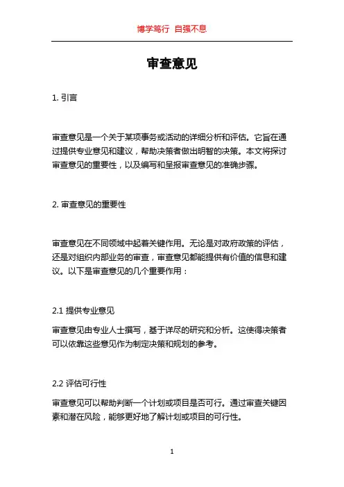 审查意见_精品文档