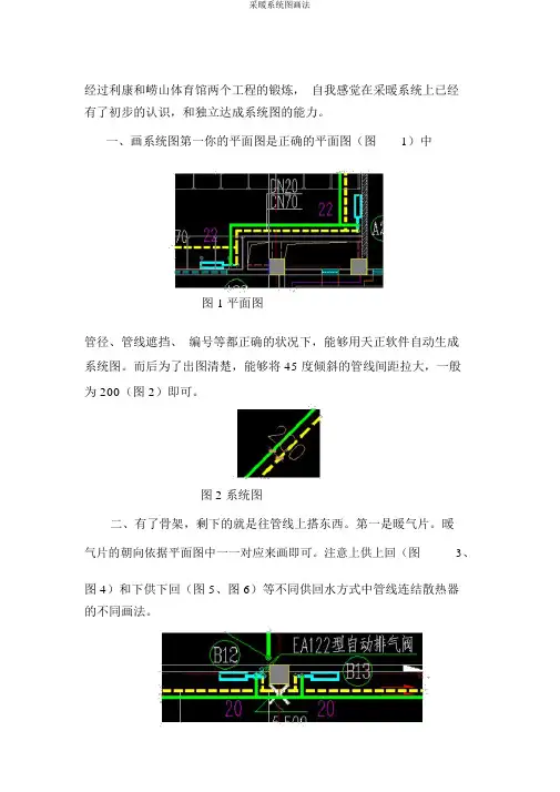 采暖系统图画法