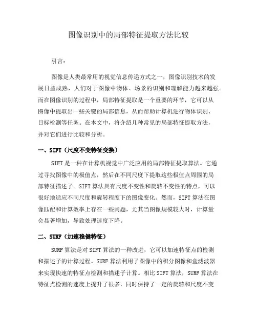 图像识别中的局部特征提取方法比较(八)