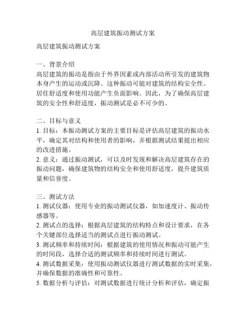高层建筑振动测试方案
