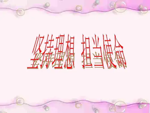 坚持理想--担当使命-湘教版