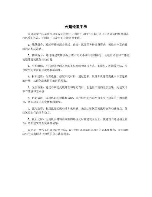 公建造型手法