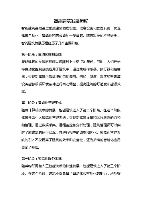 智能建筑发展历程