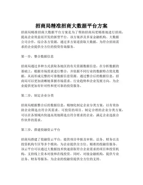 2023-招商局精准招商大数据平台方案-1