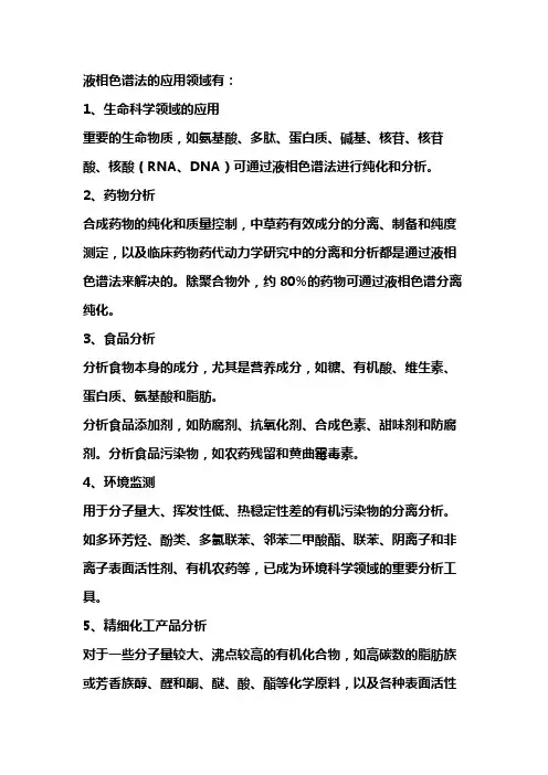 液相色谱仪 用途