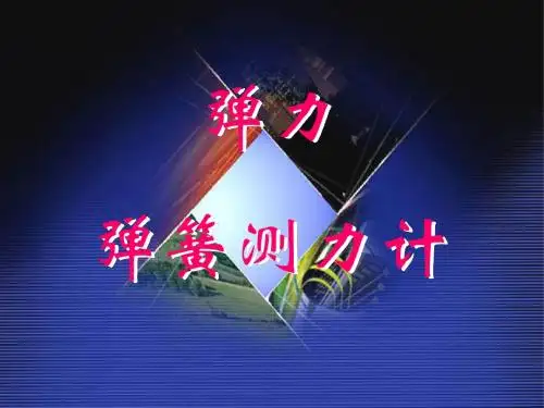 弹力 力的测量