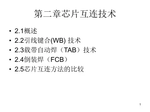 第二章 芯片的互连技术(更新)PPT课件