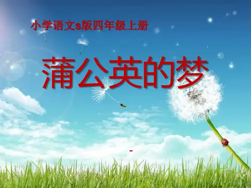 语文S版语文四上《蒲公英的梦》ppt-课件3