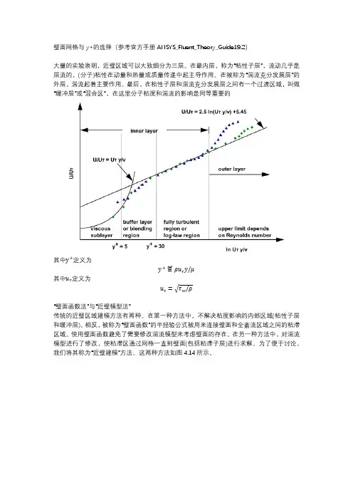 Fluent学习笔记之壁面网格与yplus的选择