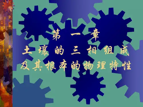 第1章  土壤的三相组成及其基本的物理特性ppt课件