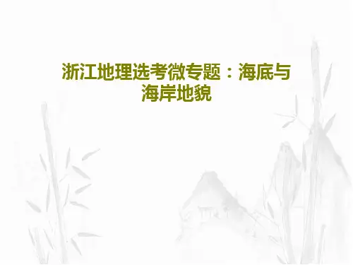 浙江地理选考微专题：海底与海岸地貌共45页