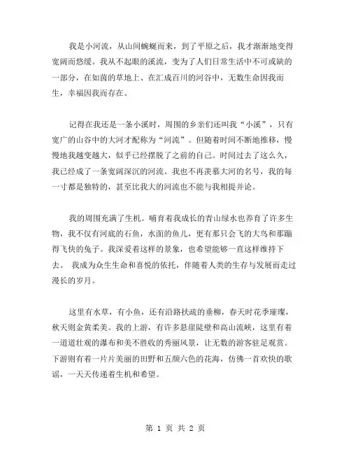 我是小河流作文范文