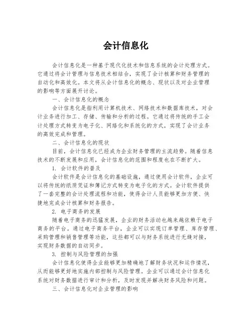 会计信息化