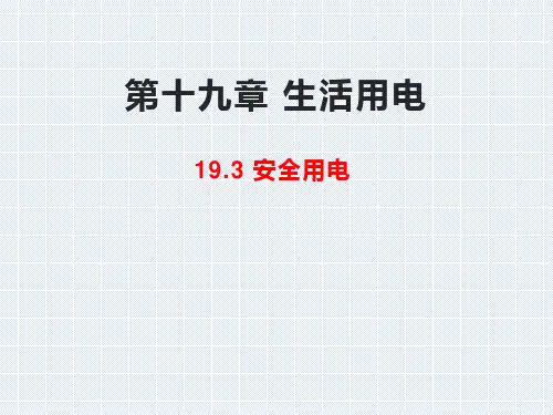人教版物理《生活用电》ppt完美版1