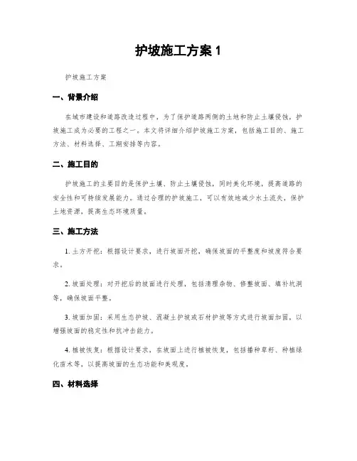 护坡施工方案1
