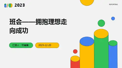 班会——拥抱理想走向成功