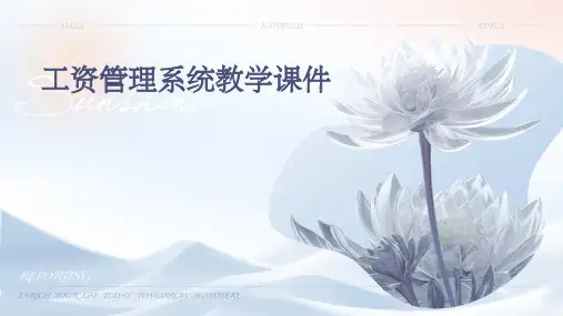 工资管理系统教学课件