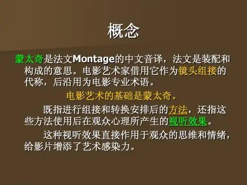 蒙太奇理论